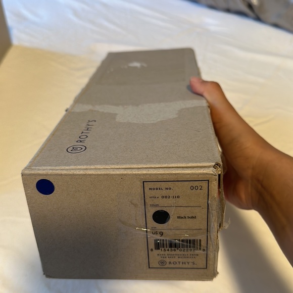 NWT Rothy’s The Point Black Solid Flats - Picture 8 of 14